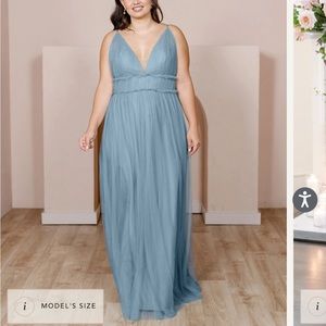 Revelry Alma tulle dress in French Blue size 6